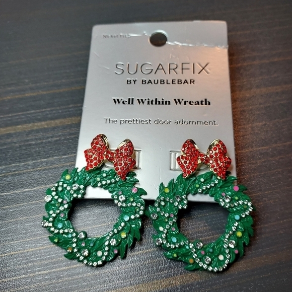 Sugarfix by baublebar wreath earrings discontinued - Picture 2 of 4